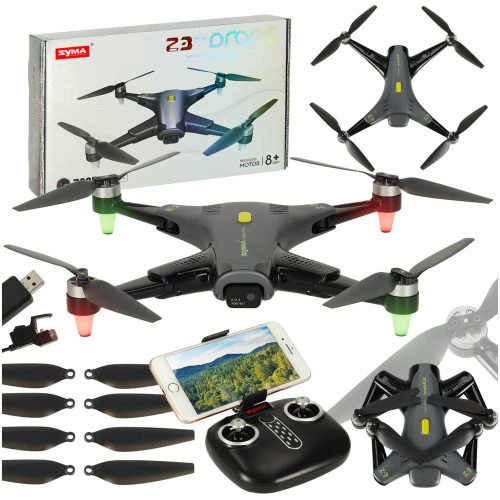 Syma Z3PRO 2.4GHz 4 csatornás Wi-Fi-s távirányítós drón, fekete