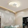 LED mennyezeti plafond lámpa gyerekszobába dimmelhető LUMELA + távirányító hold fehér