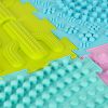 Érzékszőnyeg montessori lábmasszázs puzzle 8 darab pasztell színű