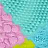 Érzékszőnyeg montessori lábmasszázs puzzle 8 darab pasztell színű