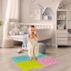 Érzékszőnyeg montessori lábmasszázs puzzle 8 darab pasztell színű