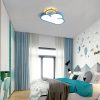 LED mennyezeti lámpa plafond gyerekszobába dimmelhető LUMELA + távirányító felhő kék