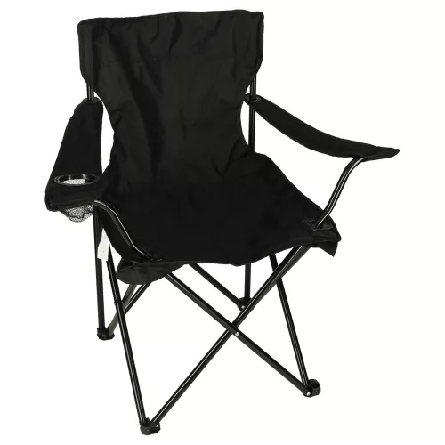 LUARO pliabil scaun, kemping, negru