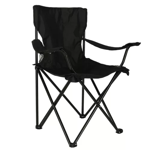 LUARO pliabil scaun, kemping, negru