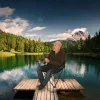 pliabil scaun LUARO turista scaun verde peșteakhoz