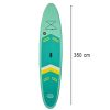 SUP felfújható úszódeszka ülés tartozékokkal evező szett türkiz 350 cm