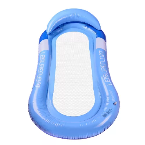 gonflabil matrac pentru înot acvatic accesoriu, cu plasă, albastru