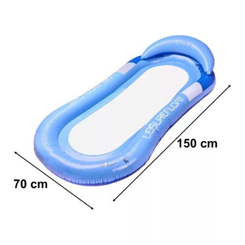 gonflabil matrac pentru înot acvatic accesoriu, cu plasă, albastru