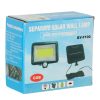 Napelemes mozgás- és szürkület érzékelő lámpa 120 LED