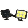 Napelemes mozgás- és szürkület érzékelő lámpa 120 LED