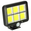 Napelemes mozgás- és szürkület érzékelő lámpa 120 LED