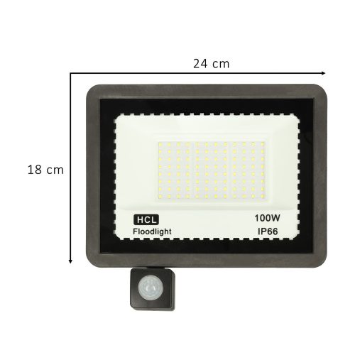 Mozgásérzékelős lámpa reflektor 100W