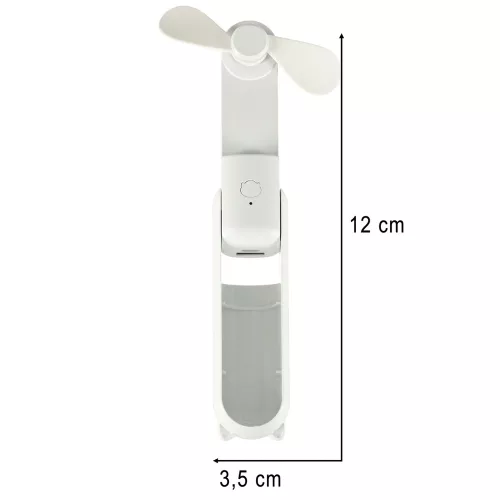 Asztali ventilátor mini kézi ventilátor összecsukható hordozható ventilátor USB fehér