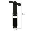 Íróasztal ventilátor mini kézi összecsukható ventilátor hordozható USB fekete