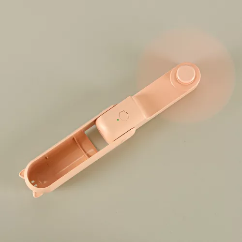 Asztali ventilátor mini kézi összecsukható hordozható ventilátor USB rózsaszín