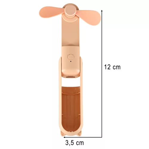 Asztali ventilátor mini kézi összecsukható hordozható ventilátor USB rózsaszín