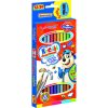 BAMBINO Iskolai háromszög alakú ceruza kétoldalas 12/24 szín + hegyező