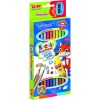 BAMBINO Iskolai háromszög alakú ceruza kétoldalas 12/24 szín + hegyező