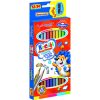 BAMBINO Iskolai háromszög alakú ceruza kétoldalas 12/24 szín + hegyező