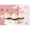 Muffin és cupcake díszek - Gólya 11cm-12cm 7 darab
